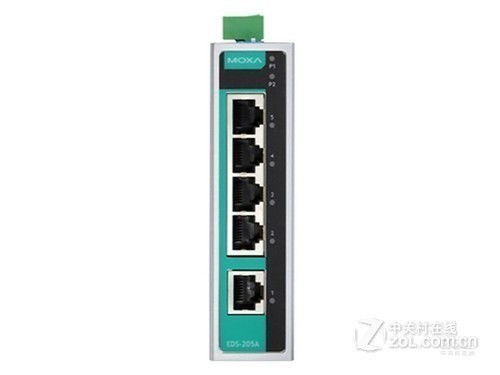 卓越体验 Moxa EDS-205A-T工业网络交换机西安特惠活动